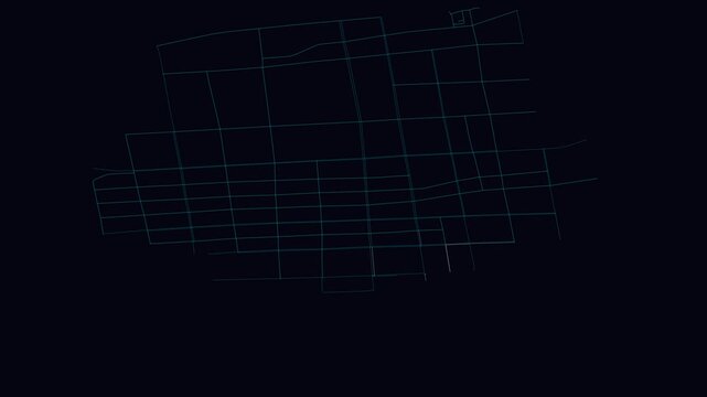 Tongliao, China, City Infrastructure Expansion Animation, Urban Visualization Technology