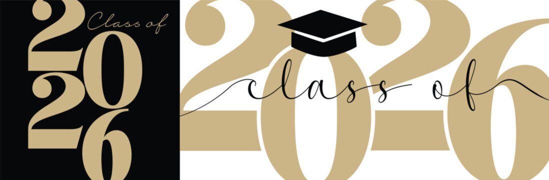 class of 2026 graduation quotes sublimation text illustration