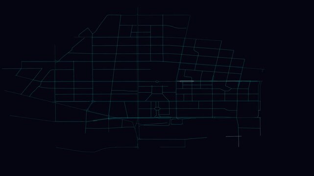 Rizhao, China, City Infrastructure Expansion Animation, Urban Visualization Technology