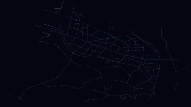 Leshan, China, City Infrastructure Expansion Animation, Urban Visualization Technology