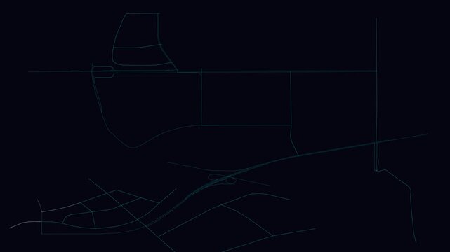 Lanzhou, China, City Infrastructure Expansion Animation, Urban Visualization Technology