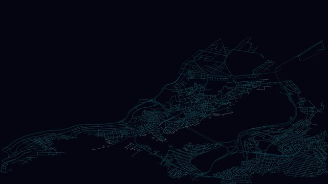 İzmir, Turkey, City Infrastructure Expansion Animation, Urban Visualization Technology