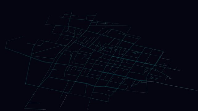 Changzhi, China, City Infrastructure Expansion Animation, Urban Visualization Technology