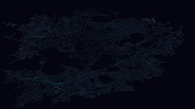 Athens, Greece, City Infrastructure Expansion Animation, Urban Visualization Technology