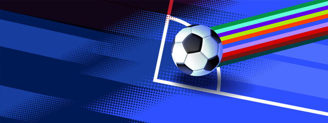 Dynamic Soccer Poster with Action Motion and Championship Theme © momo design