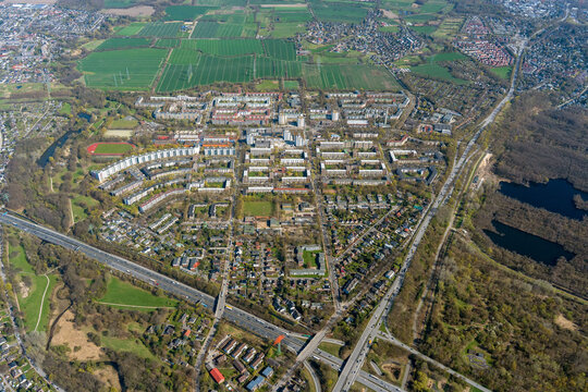 M&uuml;mmelmannsberg, Luftbild der Gro&szlig;siedlung in Hamburg