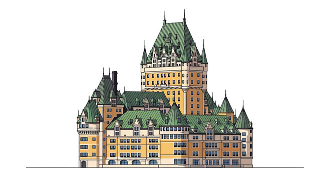 Fairmont Le Ch&acirc;teau Frontenac Quebec City Canada Architecture Landmark