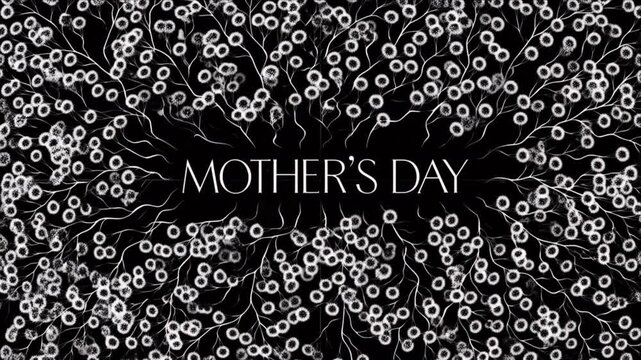 E-commerce gift banner with mother's day white carnation.