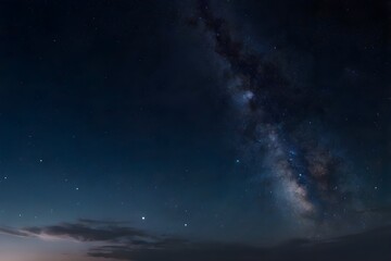 Obraz premium 満天の星空が広がる幻想的で美しい夜空の背景素材（AI生成）