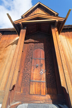 Stavkirke (&eacute;glise en bois debout) de Torpo, en norvege
