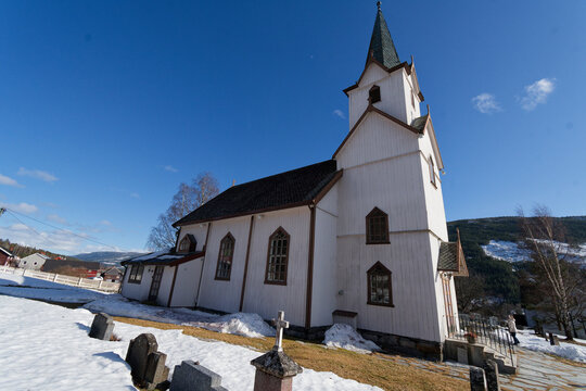 Stavkirke (&eacute;glise en bois debout) de Torpo, en norvege