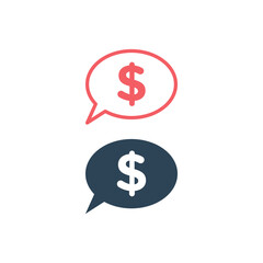 Fototapeta premium Money vector icons set. Dollar signage