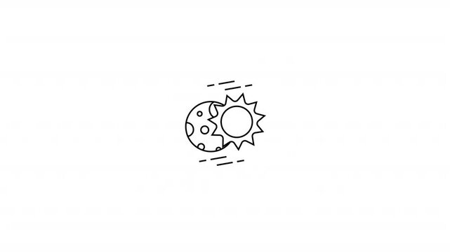 Lunar Eclipse Vector Icon