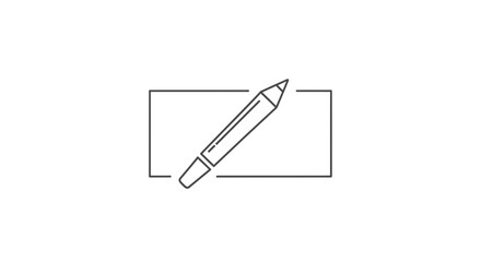 Naklejka premium Pencil Drawing on Paper: Creative Idea, Design Process, and Content Creation Concept