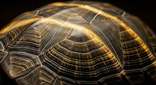 Close-up of turtle shell texture.
