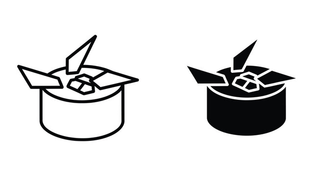 Illustration of a magician's hat revealing both a rabbit and a dove