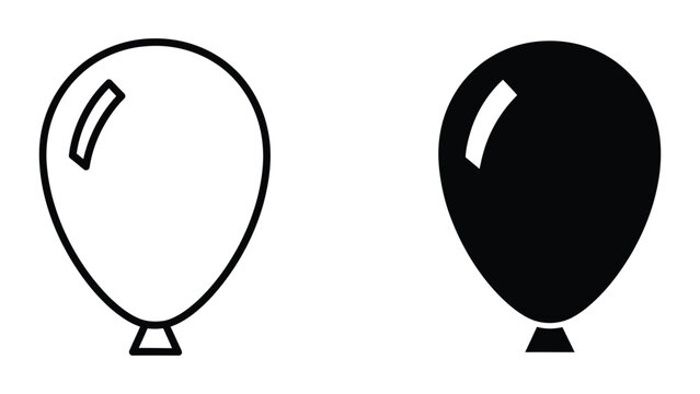 Contrast between a white and black balloon with a string attached