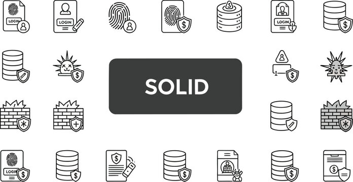 Secure Data: A graphic showcasing various icons associated with data security and protection, suggesting a strong foundation and robust measures.