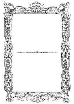 Decorative black frame or border design