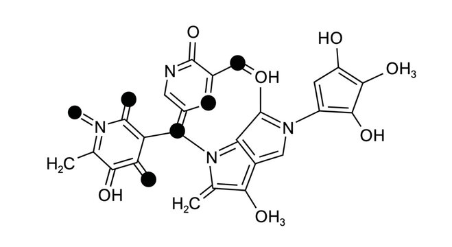 Chemical Structure of Organic Molecule - Scientific Illustration