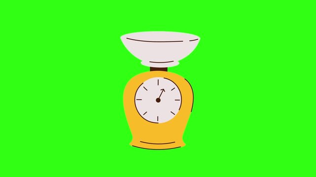 Manual dough scale animation