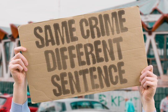 "Same Crime Different Sentence" sentencing outcomes for identical crimes vary significantly based on demographic factors. LAW. SYSTEM. BIAS. CRIME. SENTENCE.