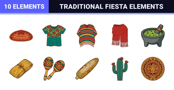 Mexican Fiesta Cultural Vector Assets