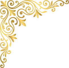 Luxury Gold Corner Ornament