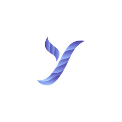 Fototapeta premium Y letter logo with a modern design concept