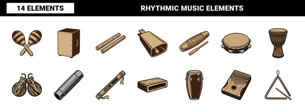 Traditional Percussion Instrument Elements