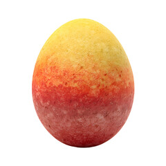 Fototapeta premium Vibrant German flag colored Easter egg isolated on transparent background