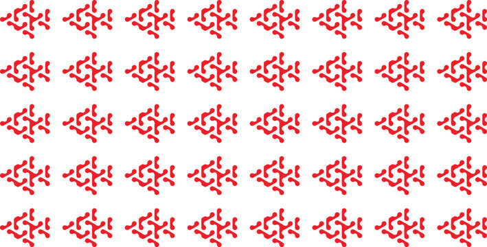 Red Tribal Geometric Star Seamless Pattern Background for Textile Fabric Wallpaper Wrapping Paper and Surface Design