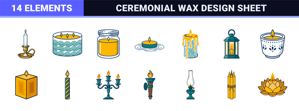 Blue Candle Ceremony Graphic Assets