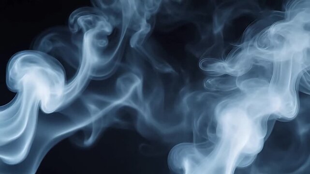 swirling white smoke on black background for Contemporary Lifestyle and Visual Storytelling