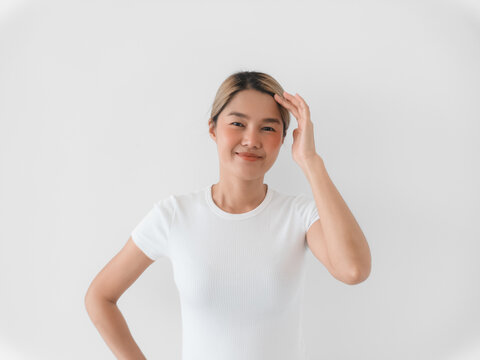 Confident female entrepreneur in minimal natural setting