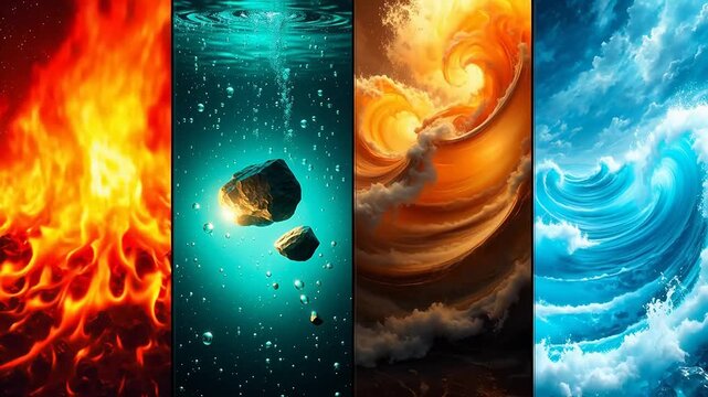 Four elemental forces in art for Contemporary Lifestyle and Visual Storytelling