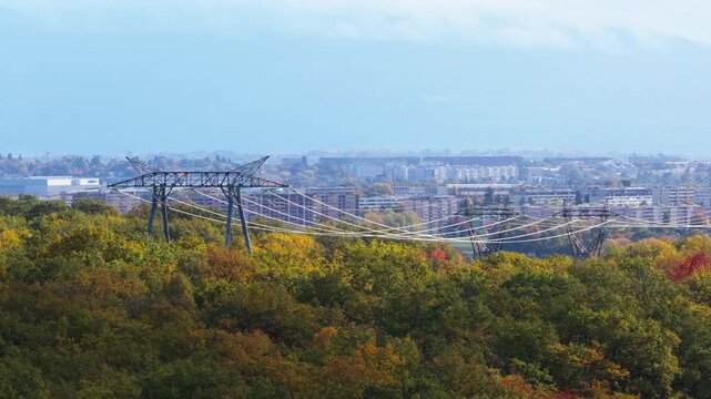 Power Transmission Lines leading to CERN, Geneva