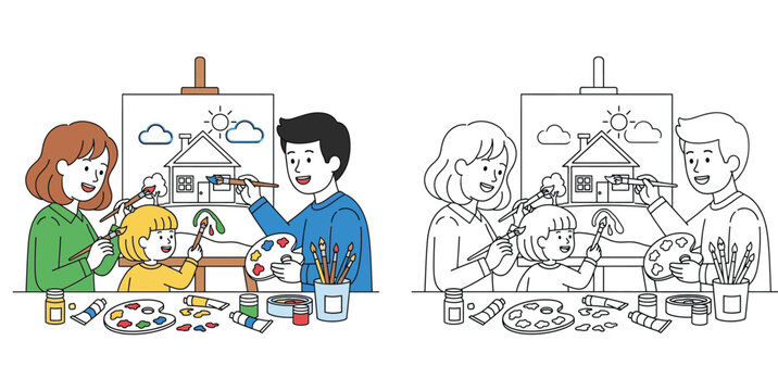 Creativity Family Vector