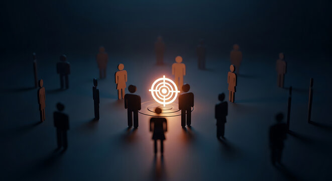 Targeted audience, customer focus, and achieving goals with a clear objective in a diverse group