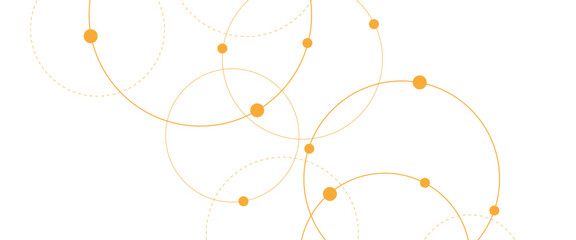 Vector creative technology design with circles dots connection concept. © NATOK 2.0
