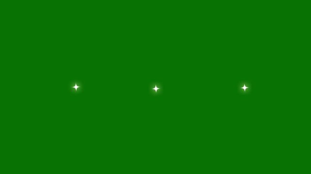 Beautiful twinkle star lights with dreamy sparkle effect on a green background.Great for holiday banners, luxury invitations, magical s, and decorative backgrounds.4K animation.
