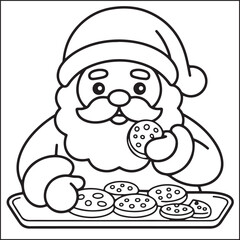 Fototapeta premium Merry Christmas - Holiday Coloring Fun