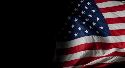 Fototapeta premium Honoring heroes a patriotic memorial day image of the american flag remembrance respect