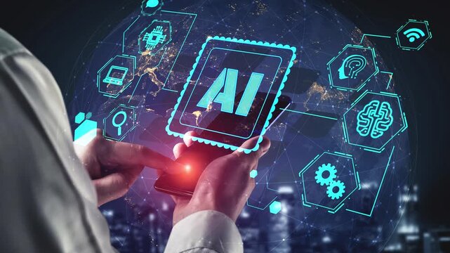 AI Assistant Brain Processor with LLM Technology, Big Data, Machine Learning, Generative AI for Business Support, Future Agentic AI Technology and Artificial Intelligence Prompt Engineering. Thunk
