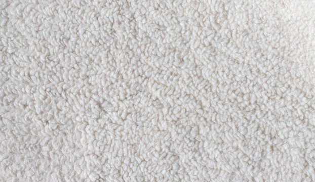 White fleece texture background, soft fluffy cozy textile surface for winter fashion and home decor