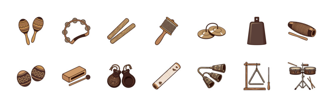 Folk Percussion Rhythm Instrument Kit