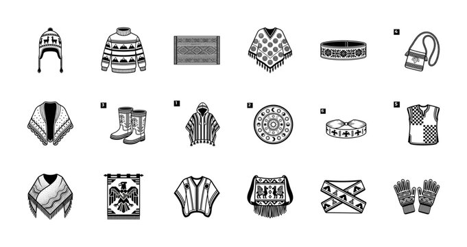 Andean Ethnic Garment Textile Assets