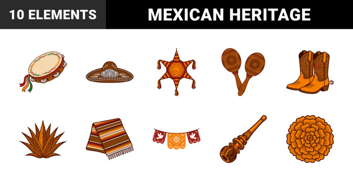 Mexican Heritage and Music Celebration Graphics
