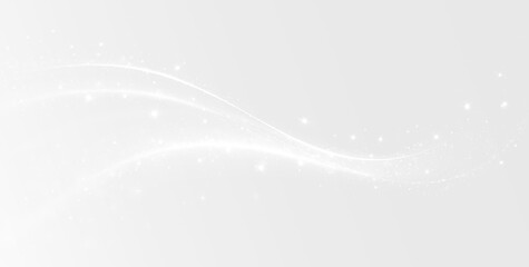 White glowing particle light trail swirl sparkle magic streak effect transparent background PNG © ALEXA