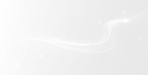 White glowing particle light trail swirl sparkle magic streak effect transparent background PNG © ALEXA